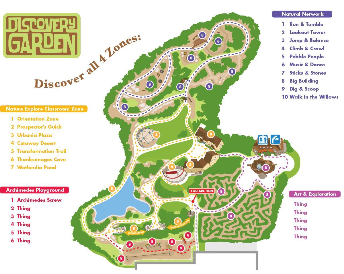 χάρτης του Discovery Gardens του Ντουμπάι