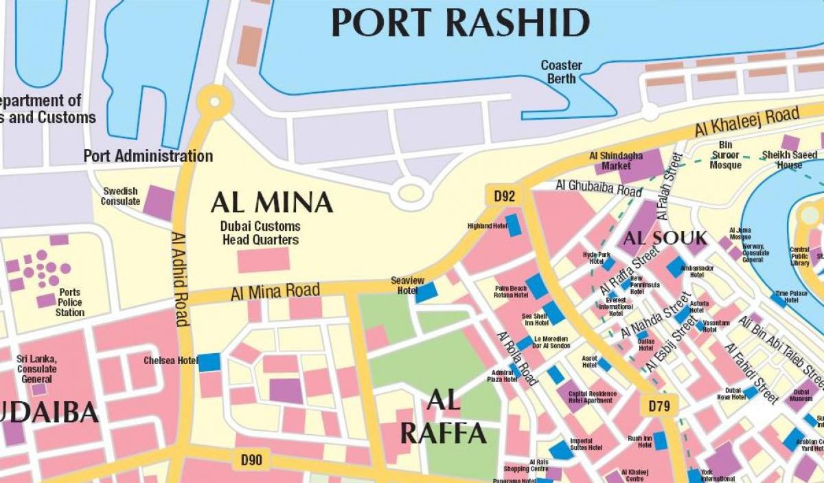 Dubai port χάρτης