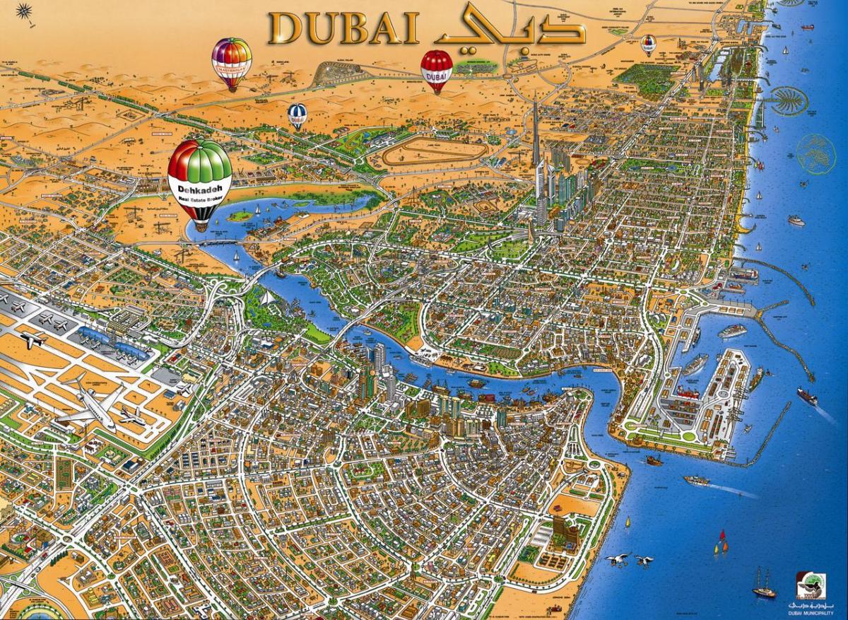 χάρτης του Ντουμπάι κρικ