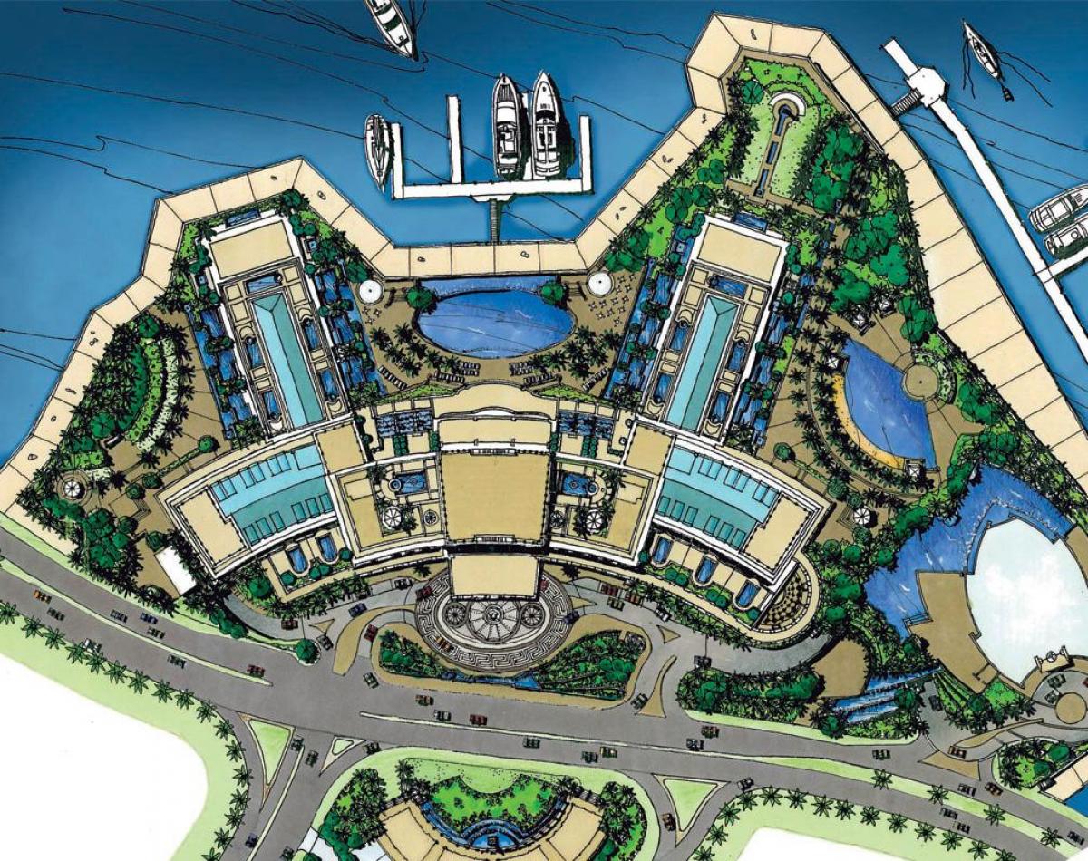 εμφάνιση χάρτη Palazzo Versace Dubai