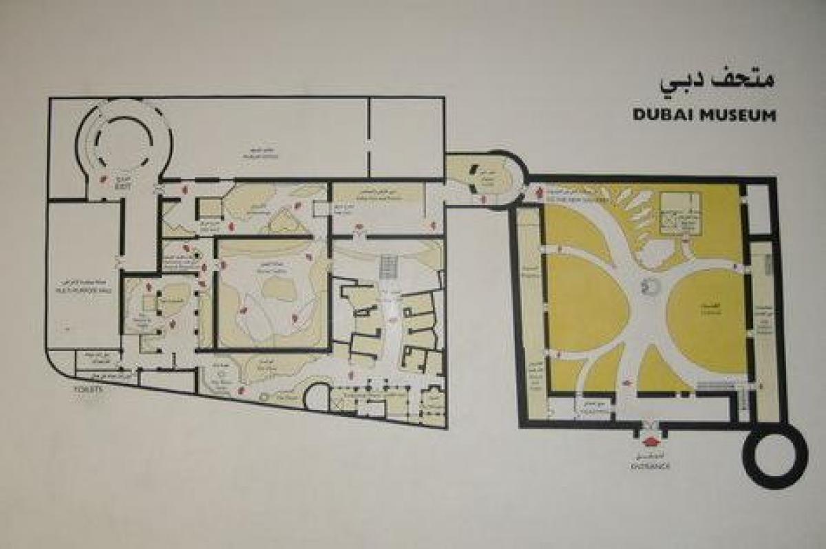 Το Dubai museum τοποθεσία χάρτης