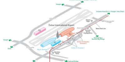 Dxb αεροδρόμιο χάρτης