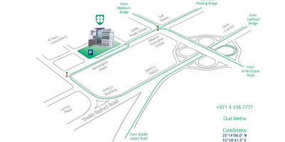 Εμφάνιση χάρτη Αμερικανικό νοσοκομείο του Ντουμπάι