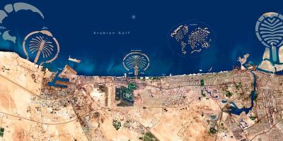 Δορυφορικός χάρτης του Ντουμπάι