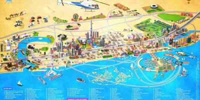 Ντουμπάι σημεία ενδιαφέροντος χάρτης