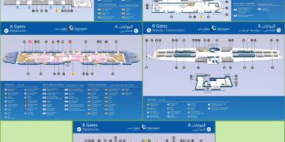 Το Terminal 3 του αεροδρομίου του Ντουμπάι εμφάνιση χάρτη