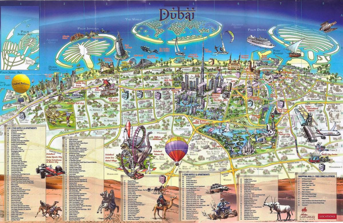 3d χάρτη του Ντουμπάι