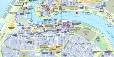 Dubai Abra χάρτης
