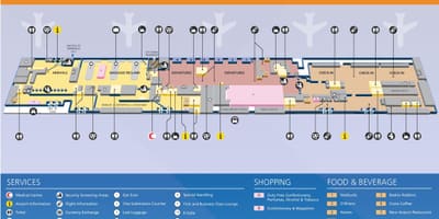 Ντουμπάι terminal 2 χάρτης