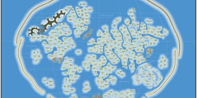 Παγκόσμιο χάρτη νησί του Ντουμπάι