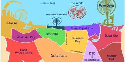 Χάρτης της σε dubailand