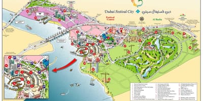 Το Dubai festival city χάρτης