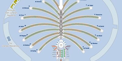 Χάρτης της Palm Dubai