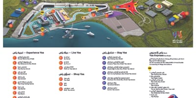 Yas island χάρτης