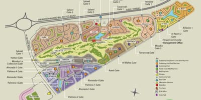 Arabian ranches Ντουμπάι τοποθεσία χάρτης