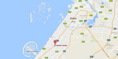 Dubai, κέντρο κήπου τοποθεσία χάρτης