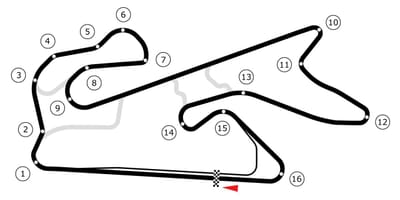 Χάρτης του Ντουμπάι autodrome