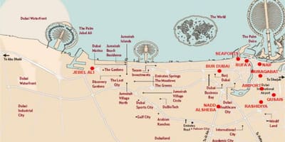 Χάρτης της Jebel Ali