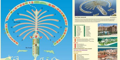 Χάρτης της Palm Jumeirah Ντουμπάι