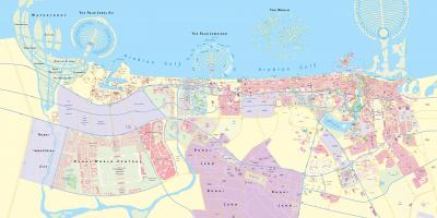 Χάρτης του Ντουμπάι και την περιοχή