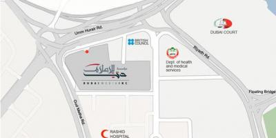Ο ρασίντ νοσοκομείο του Ντουμπάι τοποθεσία χάρτης